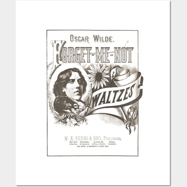 Oscar Wilde - Forget Me Not Wall Art by myshkin